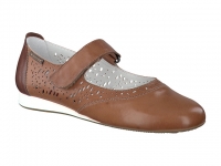 Chaussure mephisto Marche modele beatrice perf cuir brun moyen